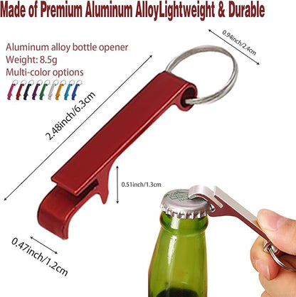 50 Pcs Bottle Openers, Soda Beverage Beer Bottle Opener Keychain,Small and Practical, Easy to Carry, for Kitchen/Wedding/Bar/Party - Image 2