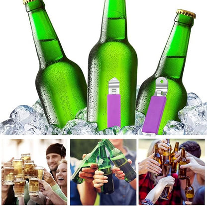 3 Pieces Magnetic Bottle Openers Can Opener Classic Beer Opener Stainless Steel Small Bottle Opener Can Tapper with Magnet for Camping and Traveling HANCELANT - Image 6