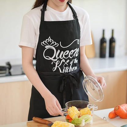 Funny Aprons for Women with Pockets, Kitchen Cooking Grilling Bbq Cute Chef Apron, Mothers Day Birthday Gifts for Women - Image 3