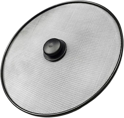 Amosfun 11.4 Inch Oil Splash Guard Splatter Screen for Frying Pan and Pot Mesh Cover Grease Splatter Shield Cooking Kitchen Accessory
