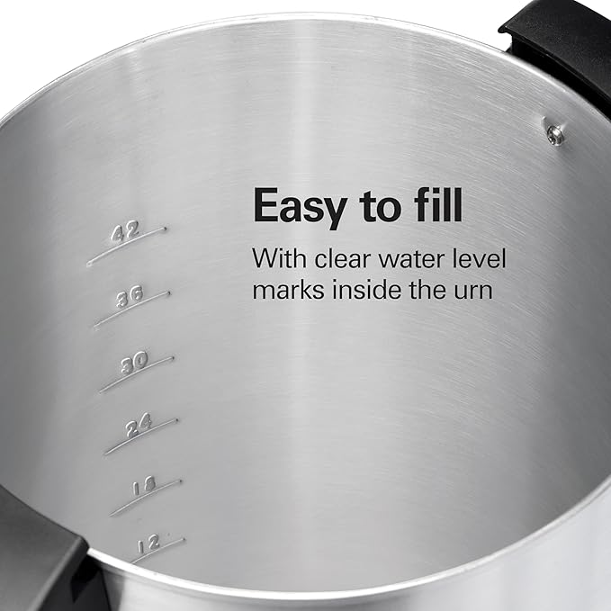 Hamilton Beach 45 Cup Coffee Urn and Hot Beverage Dispenser, Silver - Image 7