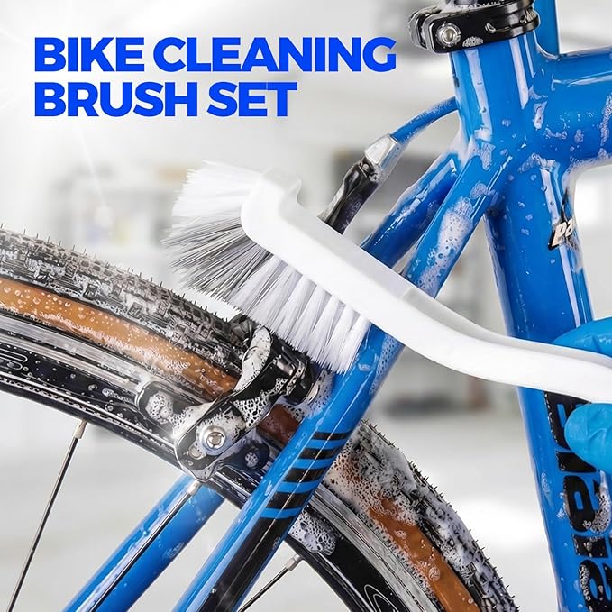 Holikme 7 Pack Deep Cleaning Brush Set, Scrub Pads with Scraper Tip for Pool Walls, Bathroom, Grout, Floor, Bike, Tub, Shower, Kitchen Surface (Green) - Image 8