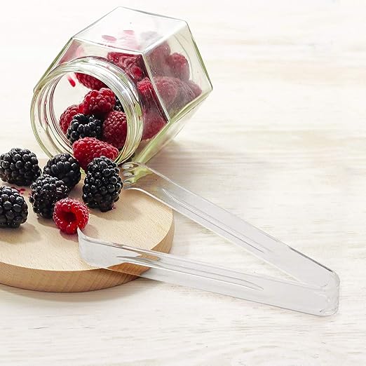 Party Essentials N64 Serving Tongs, 6-1/2", Clear (Pack of 48) - Image 4