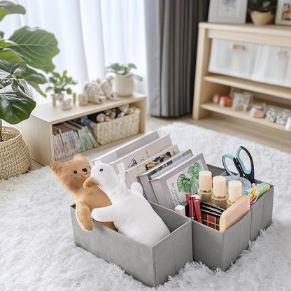 Criusia Drawer Organizer Clothes, 21 Pack Dresser Organizer for Baby Clothes, Underwear, Sock- Foldable Closet Organization and Storage Dividers Bins for Nursery, Bedroom (Grey) - Image 9
