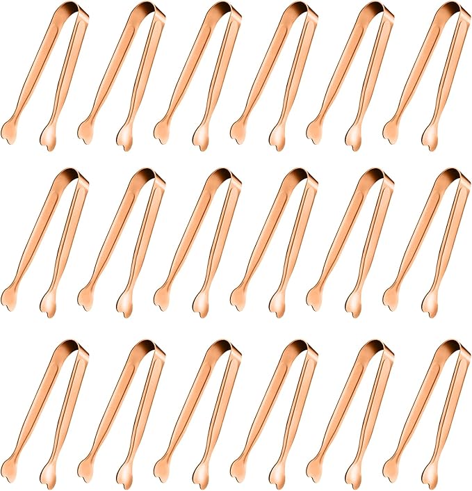 Mini Serving Tongs, Anytrp 18-Packs Stainless Steel Sugar Tongs, 4.3inch Ice Tongs Kitchen Tong Appetizers Tong for Coffee Bar, Tea Party, Desserts Party, Sugar and Ice Bucket by Unknown