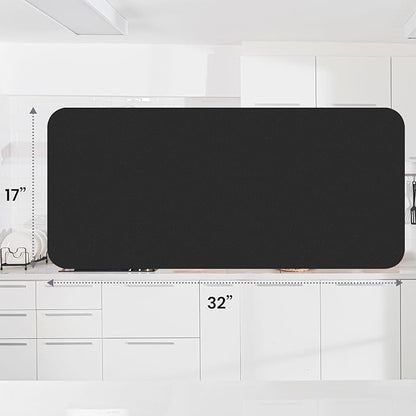 WISELIFE Dish Drying Mat Super Absorbent Drying Mat Large Dish Drying Mats for Kitchen Counter Easy Clean Dish Mat Kitchen Drying Mat18"x 32" Classic Black - Image 3