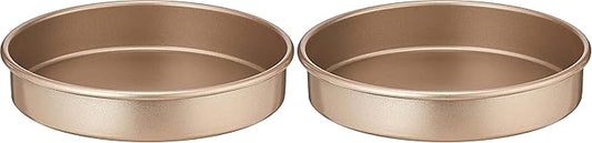 Cuisinart 9-Inch Chef's Classic Nonstick Bakeware Round Cake Pan, Champagne (Pack of 2)
