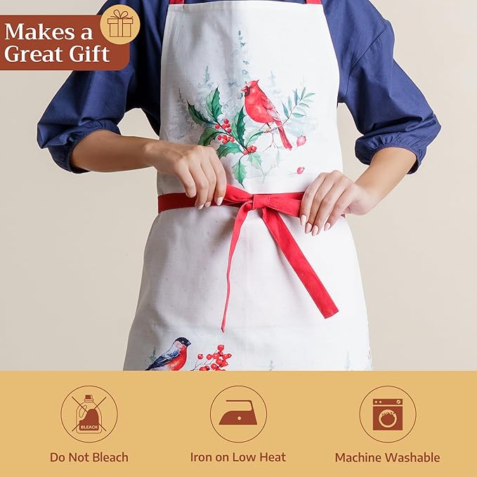 Maison d' Hermine 100% Cotton Apron for women with Pocket Kitchen Chef Apron for Men Cooking Mothers Day Gifts - Image 5