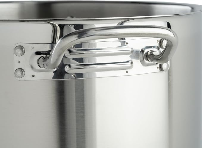 Winware Stainless Steel 16 Quart Stock Pot with Cover, Silver - Image 4