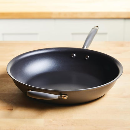 Anolon Advanced Home Hard Anodized Nonstick Frying Pan, 14.5 Inch – Large Skillet with Helper Handle, 14 Inch Nonstick Frying Pan, Durable Cookware - Moonstone - Image 9