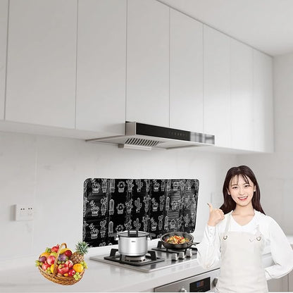 3 Sided Oil Splatter Guard - NeilBee 2Pcs Foldable Grease Splatter Screen, Splatter Shield for Stove Top Cooktop, Oil Barrier Oil Proof Plate Board for Cooking Kitchen Restaurant Use - Image 7