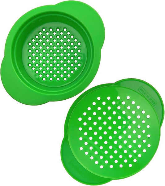 2 Pack - Can, Tuna, Colander Strainer, Food Grade Plastic, BPA-Free, Unibody Design, Dishwasher Safe, Fits Standard Size Cans