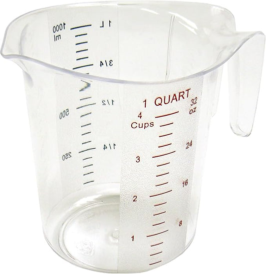 Winco FBA_ Measuring Cup, Polycarbonate, 1-Quart, Clear by Winco