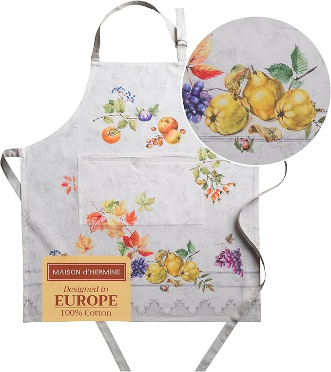 Maison d' Hermine 100% Cotton Apron for women with Pocket Kitchen Chef Apron for Men Cooking Mothers Day Gifts by MaisondHermine