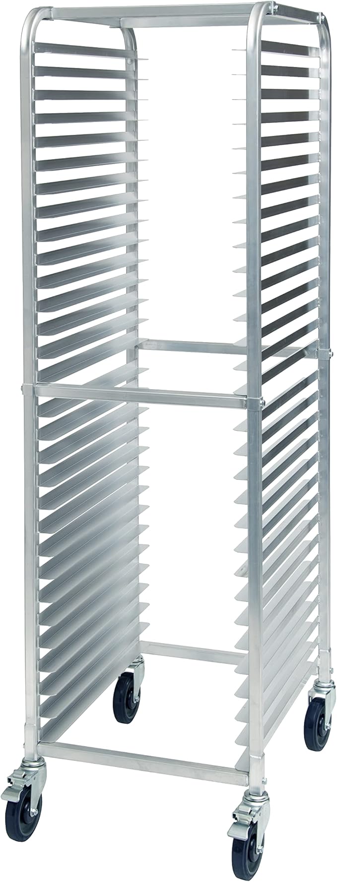 Winco Aluminum Sheet Pan/Bun Rack, 2" Spacing with Brake, 30 Tier by Winco