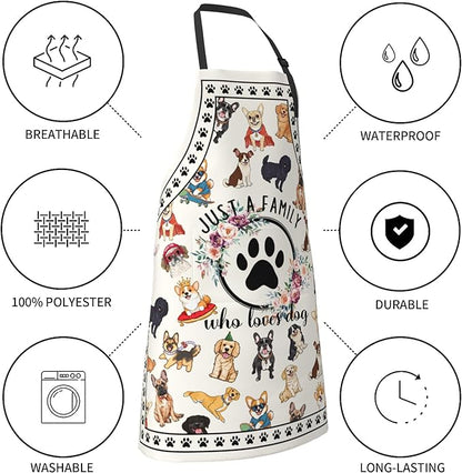 Funny Apron Polyester Grooming Aprons with Pocket for Cooking Kitchen Grilling Adults