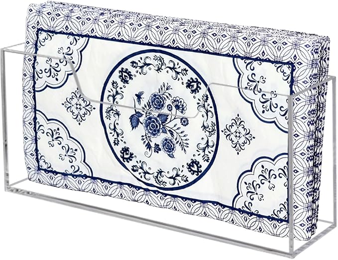 Waterproof Paper Towel holder, Acrylic Napkin Holder, Plastic Napkin Dispenser for Home, Office (Transparent color)