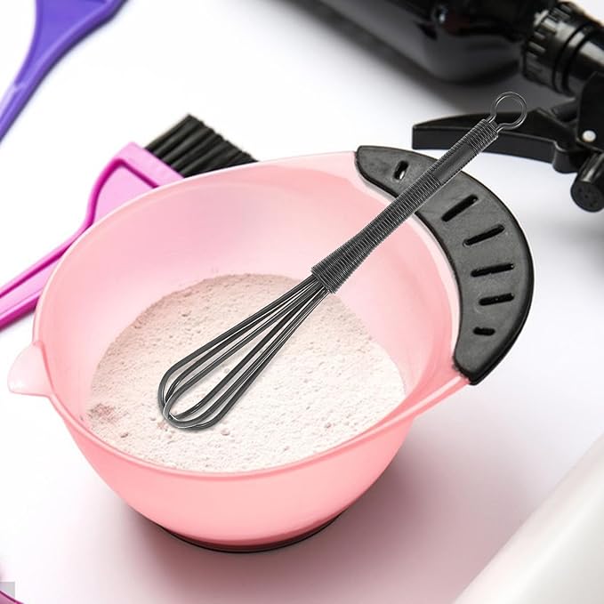 Ipetboom Small Plastic Whisks: 5pcs Mini Whisk for Hair Dye Color Mixing Hairdressing - 6.76X0.98in Versatile Kitchen Utensil Egg Beater for Blending Stirring Cooking Baking Versatile Tools - Image 2