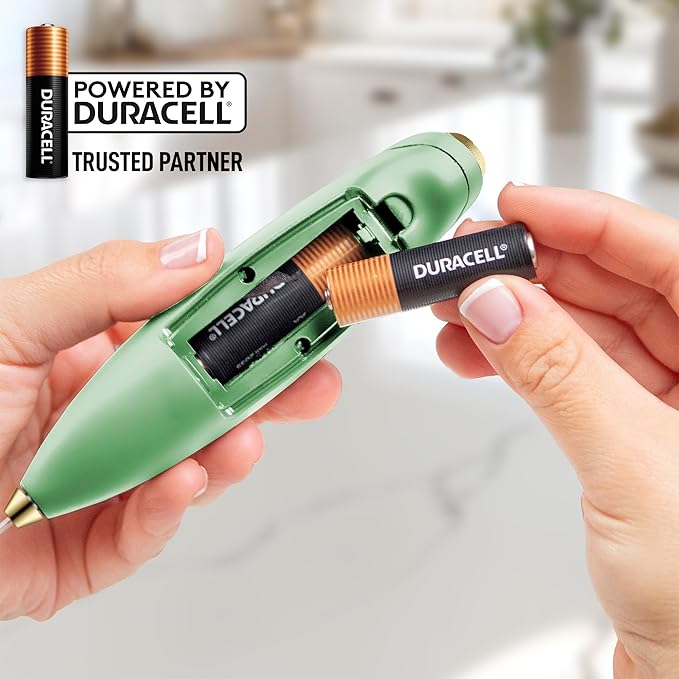 Zulay Kitchen Powerful Milk Frother Wand With 4 AA Duracell Batteries - Ultra Fast Handheld Drink Mixer - Electric Whisk Foam Maker for Coffee, Lattes, Cappuccino, Matcha & Creamer - Forest Gold - Image 6