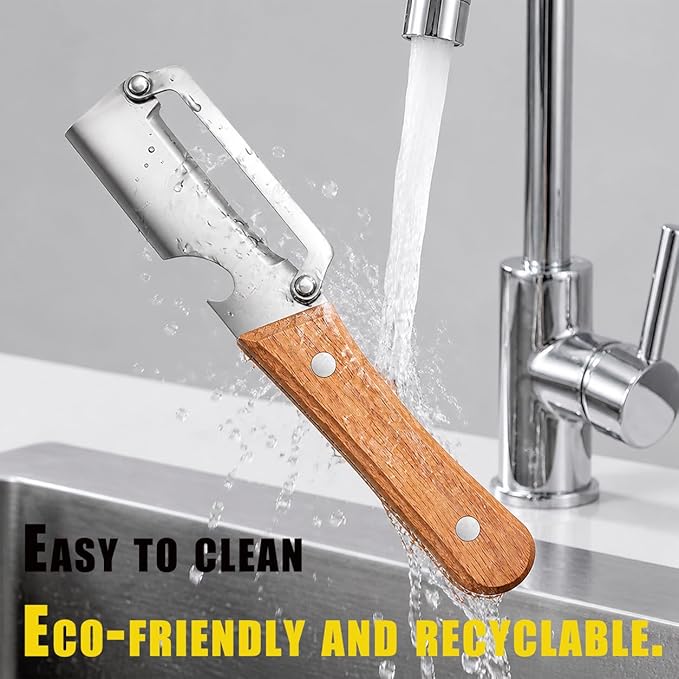 2Pcs Vegetable Peelers For Kitchen (Bottle Opener Included), Premium Fruit Stainless Steel Peeler, Stainless Steel Peeler Knife, Ideal For Peeling Potatoes, Apples, Cabbage, Pumpkins, Papayas - Image 8