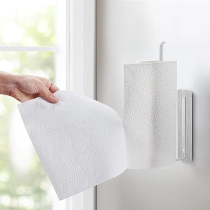 Magnetic Paper Towel Holder,Stainless Steel Paper Towel Holder 12”(L) x 3”(H) for Refrigerator Grills Griddles RVs Tailgates,Fit Most US Paper Roll
