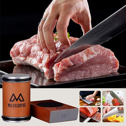 Knife Sharpener Tool Rolling Knife Sharpener Kit, Ceramic Disc Sharpeners Are Used,15°&20° Magnetic Inclination Angles Making Sharpening Easier,for Gift Teachers' Day Thanksgiving, Christmas - Image 5