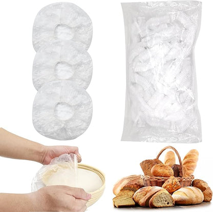 120pcs Shower Caps for Sourdough Bread, Reusable Bowl Covers for Proofing, Plastic Bread Covers With Elastic - Image 8