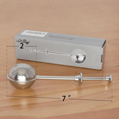 HULISEN Set of 2 Flour Duster for Baking, Powdered Sugar Shaker Duster, 18/8 Stainless Steel Pick Up and Dust Flour Sifter with Spring-operated Handle for Easy One-handed Operation - Image 8