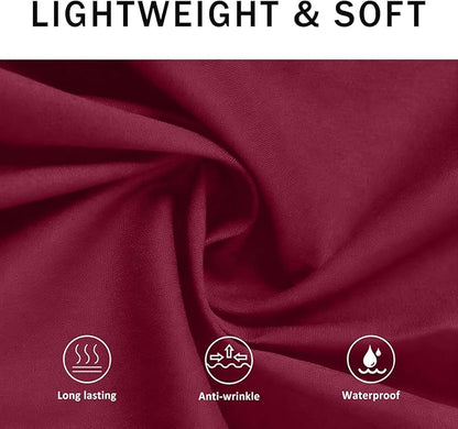 BOHARERS Waist Apron with 3 Pockets 12 Pack - Red Waitress Server Short Apron - Image 6