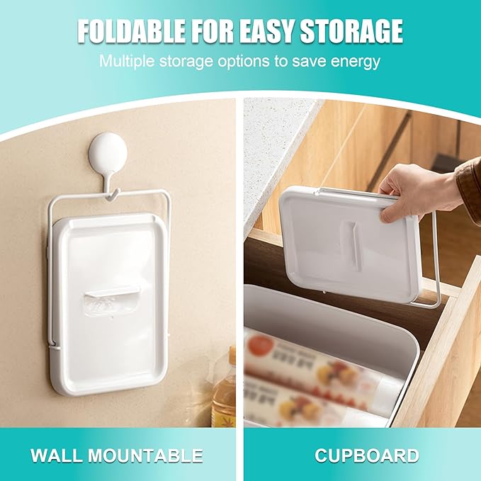 Pot Lid Holder with Spoon Rest for Stove Top and Kitchen Counter, Foldable Pot Lid Organizer with Non-Slip Pads for Lids, Spoons and Spatulas, White - Image 6