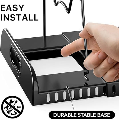 Simple Houseware Expandable Pan Organizer Rack, 10 Adjustable Compartments, Black - Kitchen Cabinet Organizer for Pots, Pans, Lids & Bakeware - Pantry & Countertop Storage - Image 5