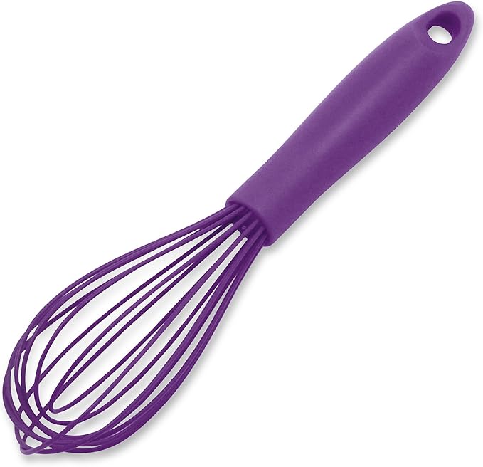 Chef Craft Premium Silicone Wire Cooking Whisk, 10.5 Inch, Purple by ChefCraft