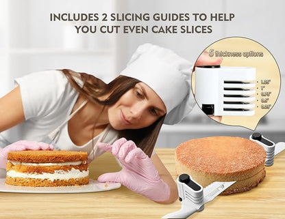 CoquusAid Upgrade Bread Knife for Homemade Bread, World‘s 1st Double Serrated Knife for Crusty Sourdough, 11.6 Inch Stainless Steel Bread Slicer, Professional Sourdough Cutter, Ideal Gift, White - Image 6