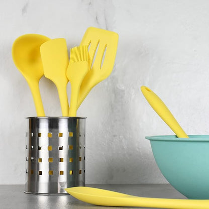 Chef Craft Premium Silicone Cooking Ladle, 11.25 inch, Yellow - Image 7