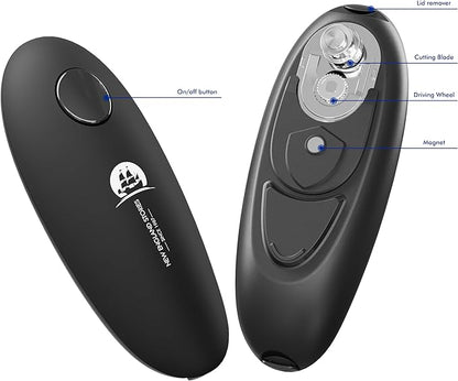 Automatic Electric Can Opener - Hands-Free Operation, Smooth Edge Cutting, Battery Powered for Effortless Opening - Image 5