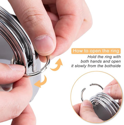 Biscuit Cutter Set Round Cookie Cutters with Handle 5 Pieces Stainless Steel Circle Professional Baking Dough Tools for Cake - Image 5