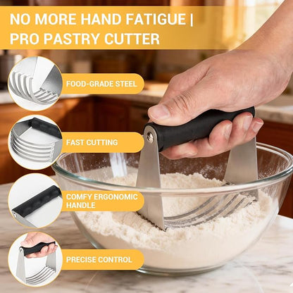 Baking Tool Kit: pastry cutter, flour sifter for baking, Bone-Shaped Biscuit Cutters, Dough Scraper,Baking Mat & Fine Mesh Strainer,Perfect for Making Cookies, Donuts & Pastries in Your Kitchen