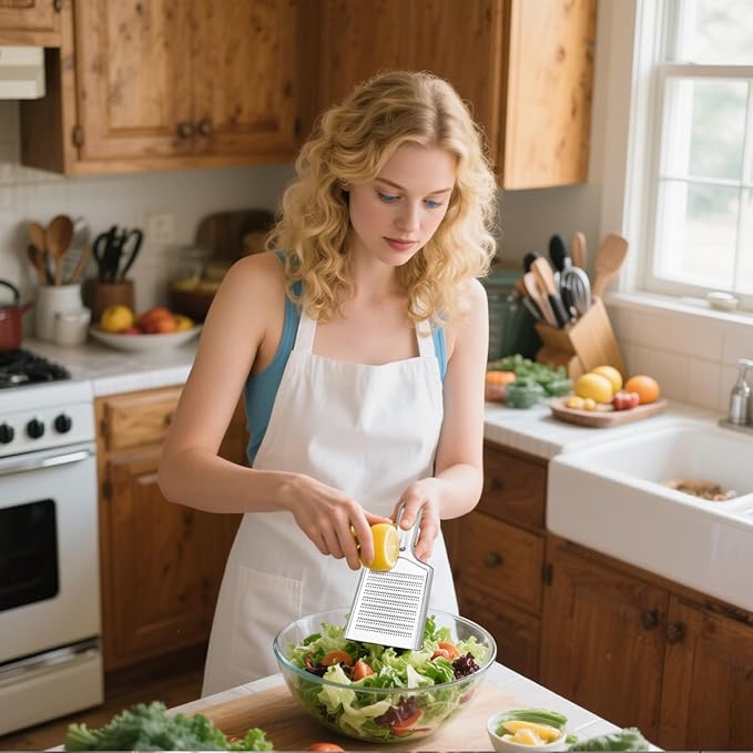 Ginger Grater Tool, Stainless Steel Grater Rustproof 8.46"x4.16" Large Size Ginger Grinder for Fine Grate, Dishwasher Safe Kitchen Tool for Garlic Cheese, Nutmeg, Vegetables & Citrus Zesting - Image 5