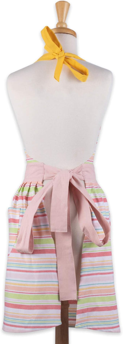 DII Women's Spring & Summer Apron Collection Adjustable, Two Large Pockets & Extra Long Ties, One Size Fits Most