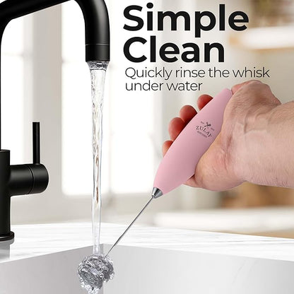 Zulay Kitchen Patented Tornado Triple Whisk Milk Frother with 4 Duracell Batteries – Handheld Foam Maker for Coffee, Lattes, Matcha & Hot Chocolate – Rich, Creamy Froth in Seconds - Candy - Image 9