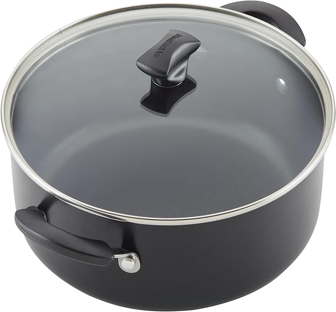 Farberware Cookstart DiamondMax Nonstick Cookware/Pots and Pans Set with Glass Lids, Dishwasher Safe, Includes Baking Pan and Kitchen Cooking Tools, 15 Piece - Black - Image 10