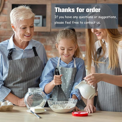 OYV Dishwasher Safe Silicone Whisk, Sealed Waterproof Design Set of 3, Professional Kitchen Whisks for Cooking Non-Scratch, Silicone & Stainless Steel Whisk, Heat Resistant Balloon Egg Beater, Black - Image 8