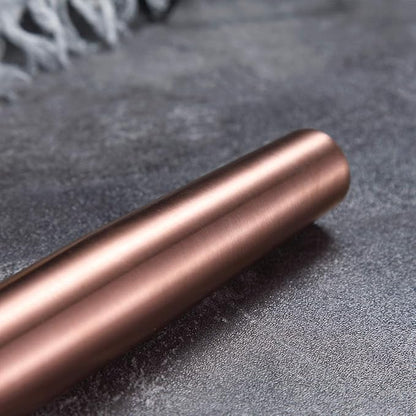 Berglander Rose Gold Rolling Pin, 16.7 Inches Stainless Steel Matte Finish With Rose Gold Titanium Plating Copper Rolling Pin For Baking, Pizza, Dough, Pie, Cookie, Gift Ideas For Bakers. - Image 4