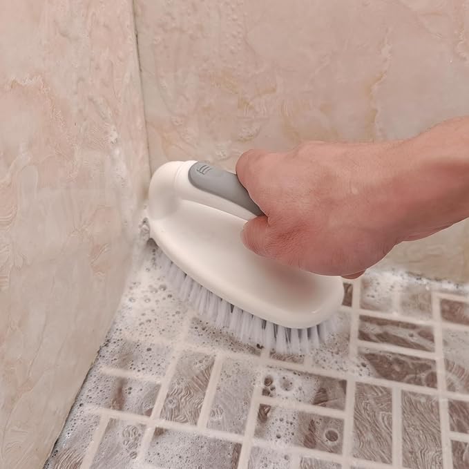 Scrub Brushes for Cleaning Bathtub Scrubber Heavy Duty Scrub Brush with Handle Stiff Bristle Cleaning Brush for Shower, Kitchen, Sink, Bathroom, Floor - Image 7