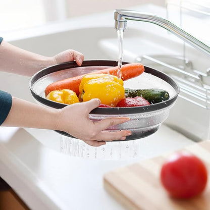 12"&10" Microwave food Cover and Mat,Large Vented Collapsible Splatter Guard dish Plate lid & Silicone Round Kitchen mat,4 in 1 - Image 4