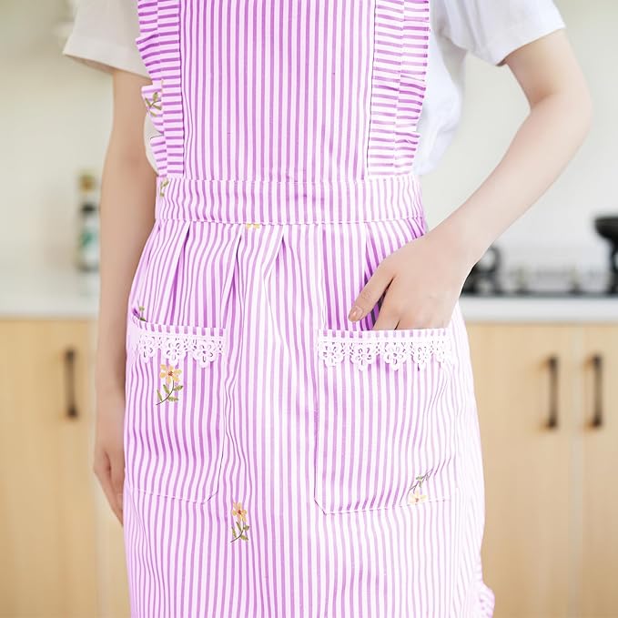 Funny Aprons for Women with Pockets, Kitchen Cooking Grilling Bbq Cute Chef Apron, Mothers Day Birthday Gifts for Women - Image 8