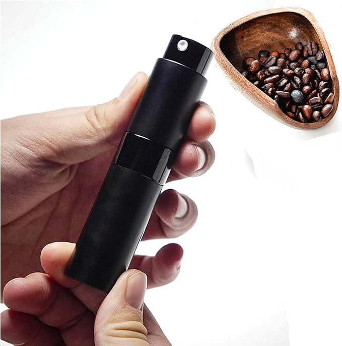 Coffee Bean Sabeli Wood Set:Bean Bowl,Spray Bottle,Measuring Spoon for Milk Tea & Coffee