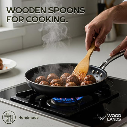 Christmas Wooden Spoons for Cooking - 6-Piece, Christmas Kitchen Utensils Gifts for Kitchen Decor including Spatulas & Spoons, Heat-Resistant, Eco-Friendly And Safe for Non-Stick Cookware - Image 7