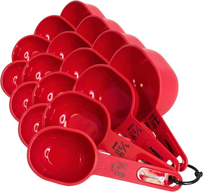 MIRRO 4pc Nested Measuring Cups Set, Red (Pack of 4) by VisitMirro
