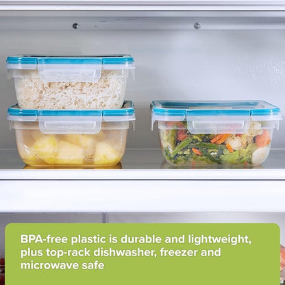 Snapware Food Storage Containers, Plastic, 8.5-Cup, Rectangular | Leakproof & Airtight | BPA-Free | Microwave & Dishwasher Safe | Pack of 6 - Image 6